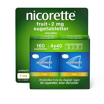 Nicorette® Sugetablet Fruit 2 mg 160 stk